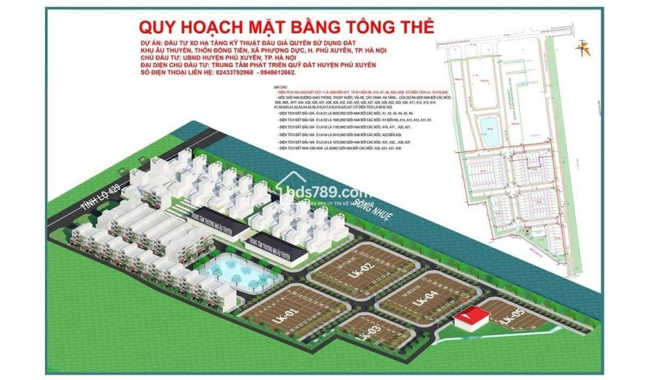 BÁN ĐẤT ĐẤU GIÁ ÂU THUYỀN – GẦN VIN OLYMPIC – SÁT ĐƯỜNG 429 – PHÚ XUYÊN